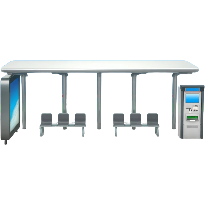 bus stop from topdown emoji