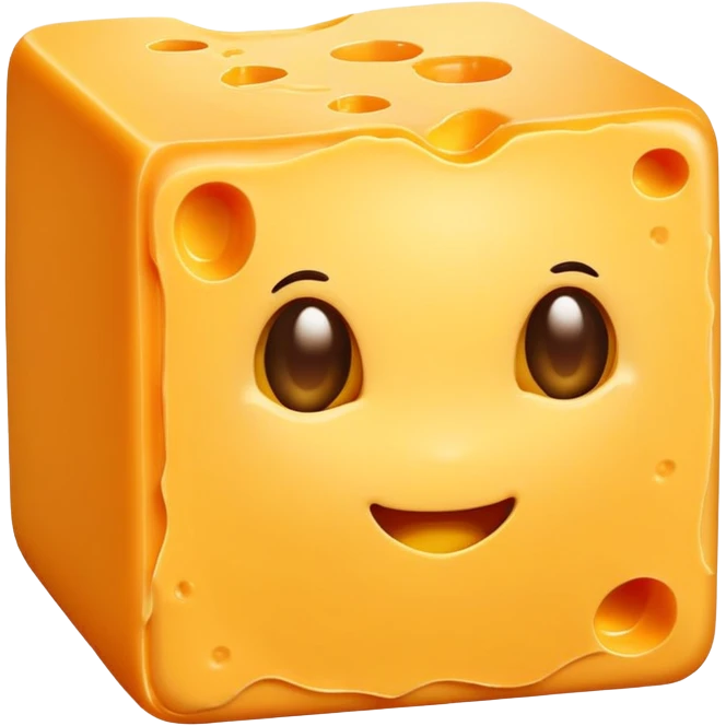 Egg hugging cheese emoji