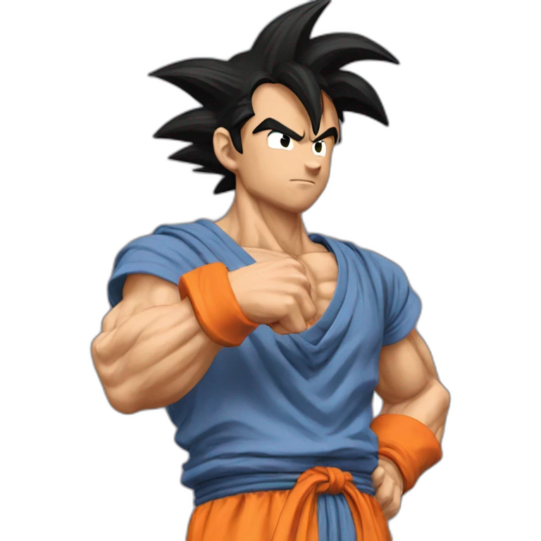 does goku clean nuts? emoji