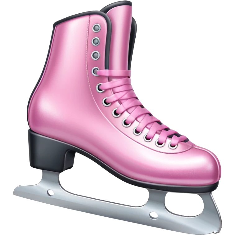 Ice skates – pink  emoji