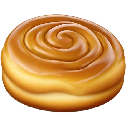 Honey bun with wrapper emoji