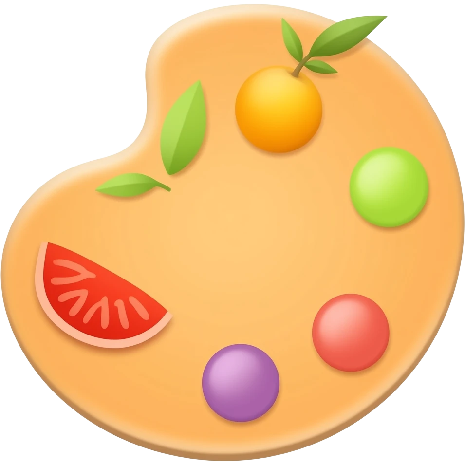 оранжевый цвет на палитре png emoji