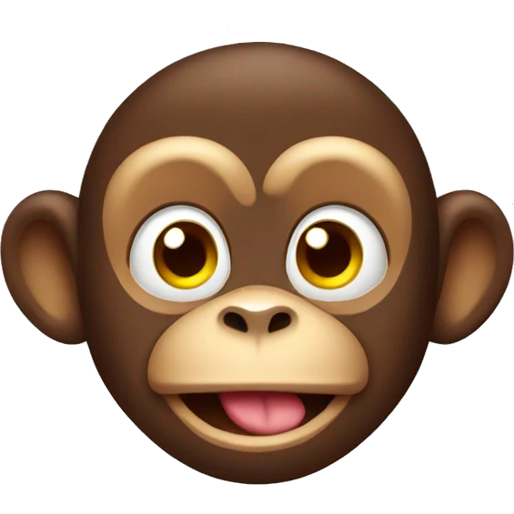 silly little monkey emoji