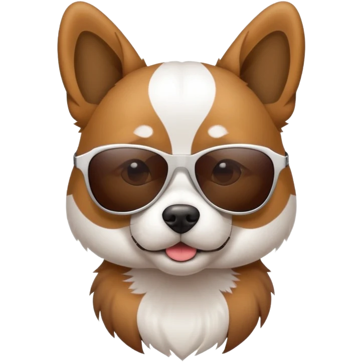Dog with sunglasses  emoji