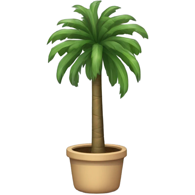 A yukka palm in a pot emoji