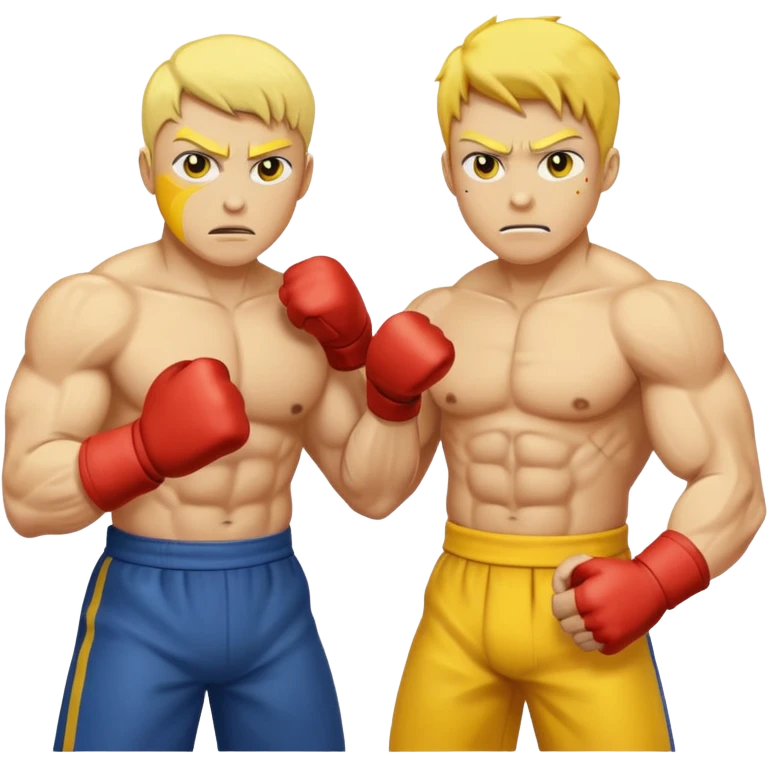 fight, 2 yellow skined people emoji