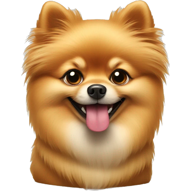 pomeranian dog with wine emoji