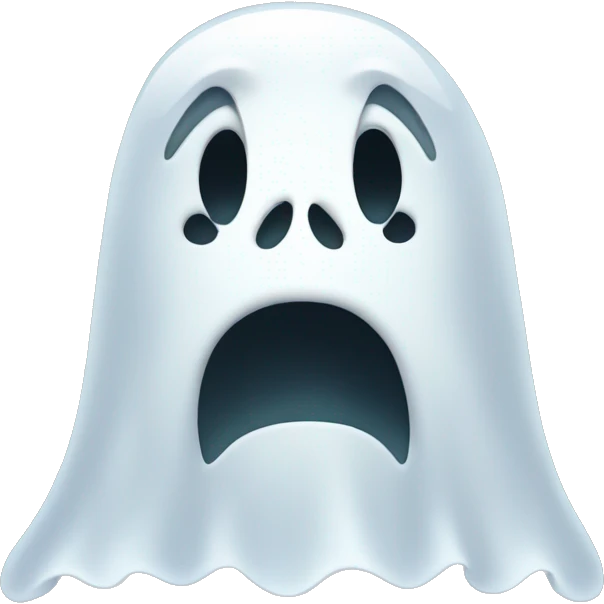 Ghost face emoji