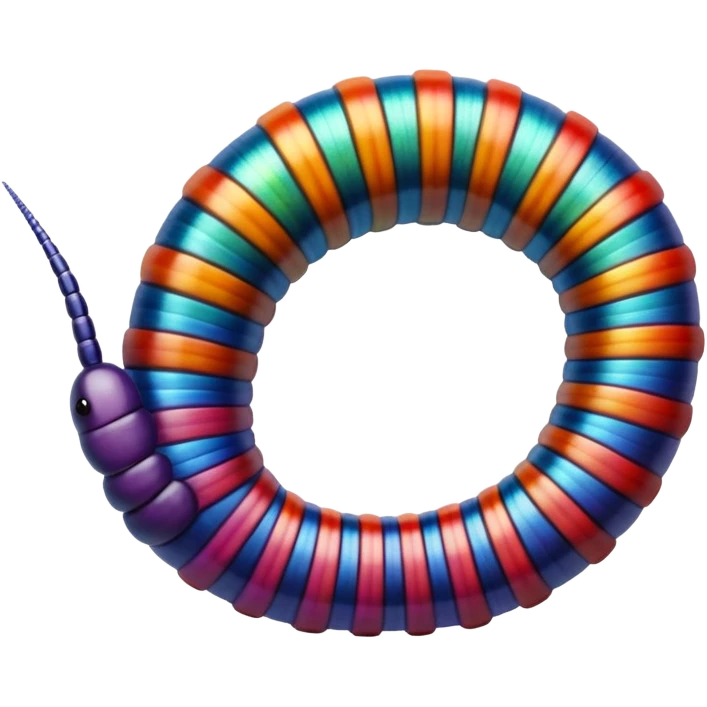 Rainbow millipede  emoji