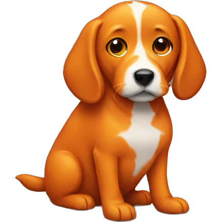 Orange dog emoji