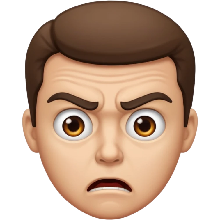 surprised and angry emoji