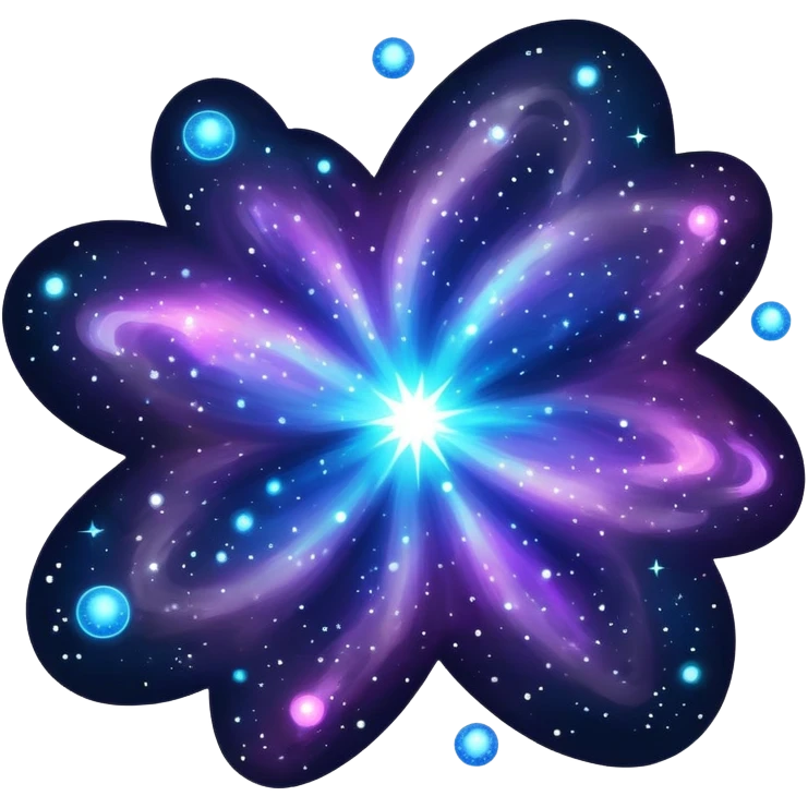 Dark dull divine celestial nebulae glistening glossy sparkly shiny glittery scenery  emoji