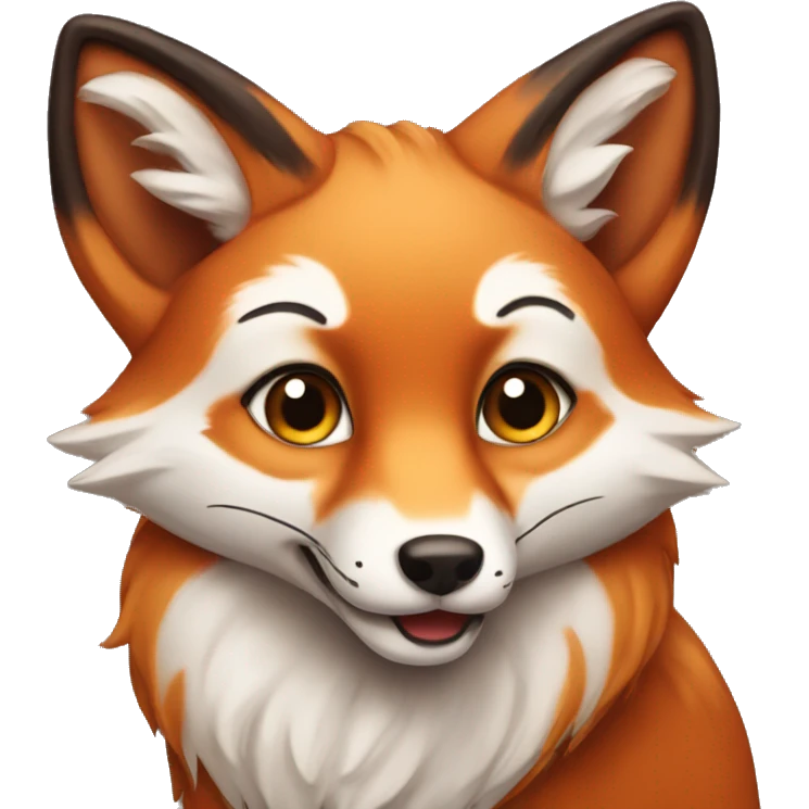 A cute fox emoji