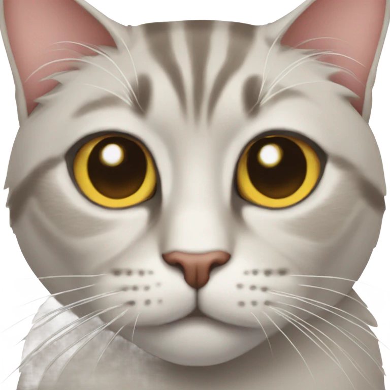 A cat with a face like that "🤨" emoji