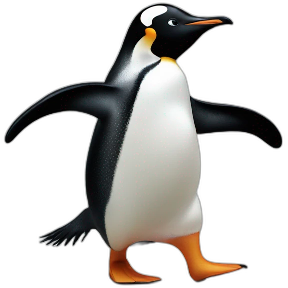Penguin dancing emoji