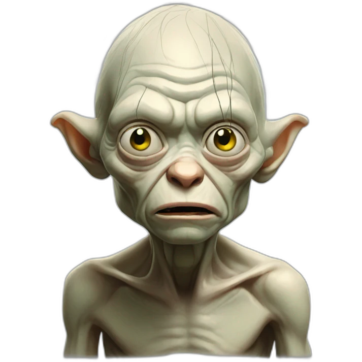 sad gollum emoji