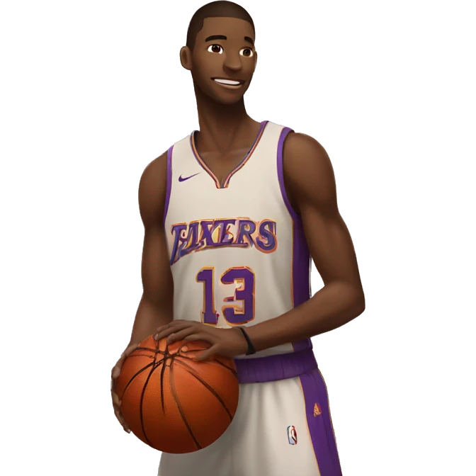 basketball player with sun behind emoji