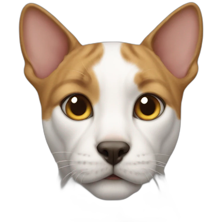 Cat up a dog emoji