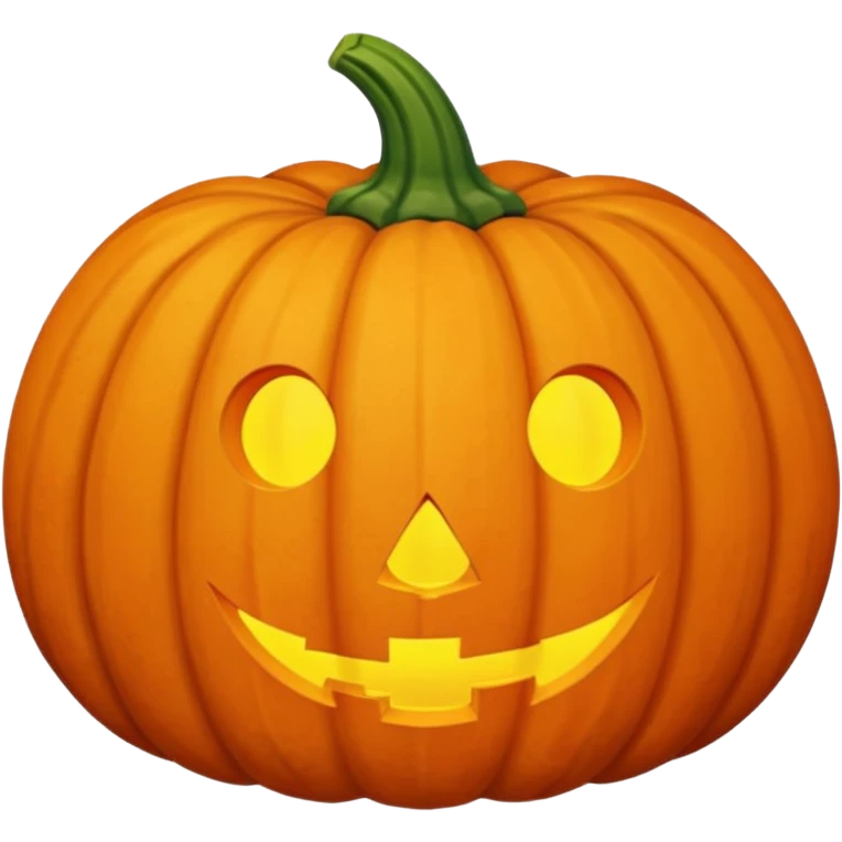 Orange pumpkin emoji