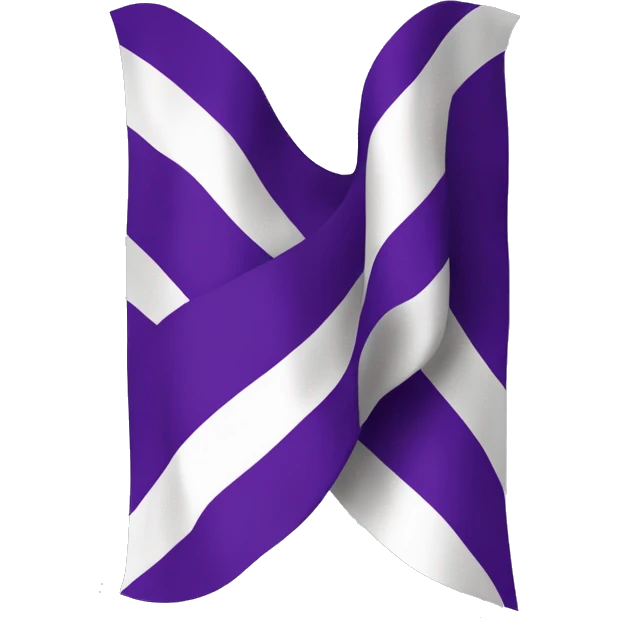 Una bandera que tienne tres colores q son morado blanco y morado emoji