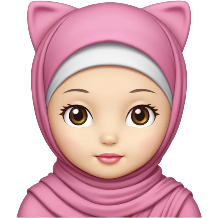 Hello kitty wearing hajab emoji