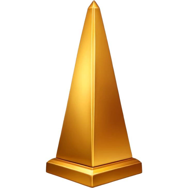 metallic obelisk with honey emoji