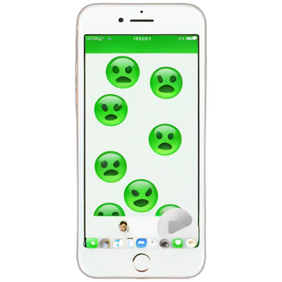 iphone-with-green-checkmark-on-screen-facetime-incoming-call emoji