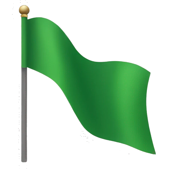 Green flag emoji