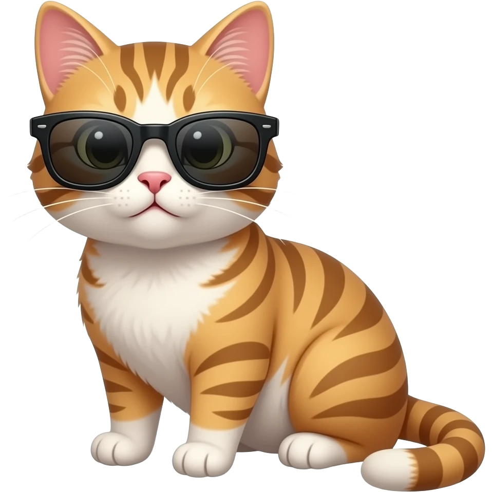 Cat wearing sunglasses emoji
