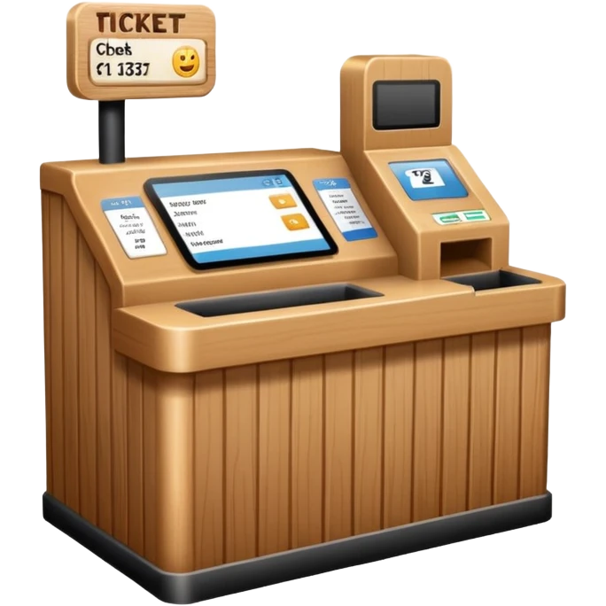 Ticket Check counter  emoji