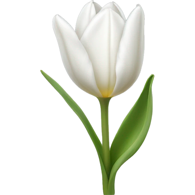White tulip’s  emoji