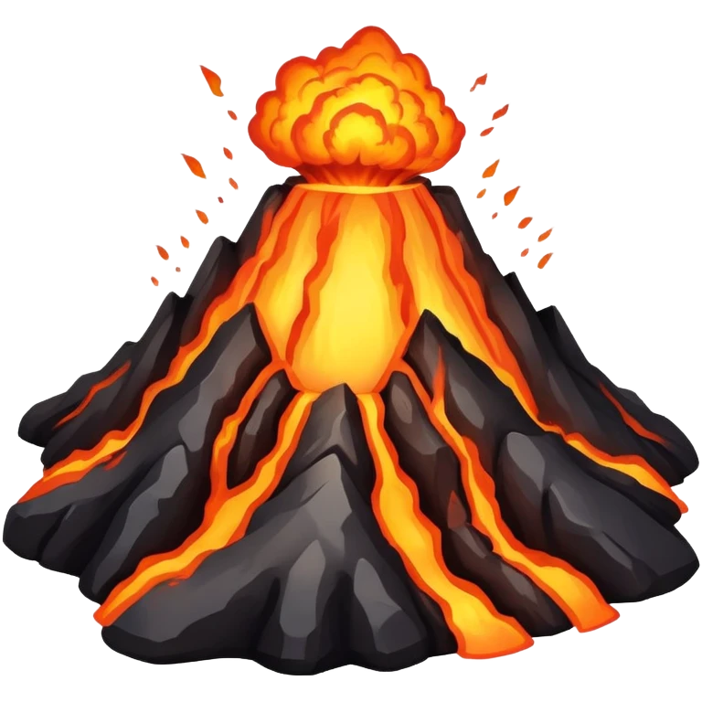 Hawaiian volcano emoji
