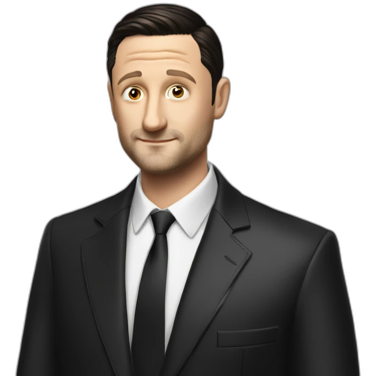 tim robinson dark black slicked back hair emoji