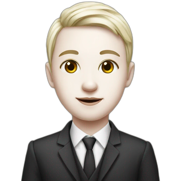 young member of parliament with white skin emoji