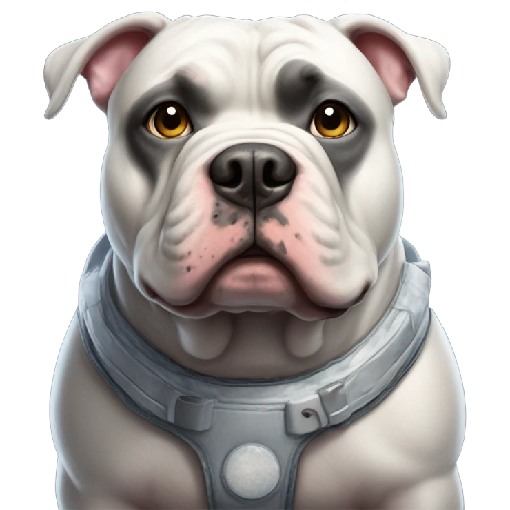 American bully on the moon emoji