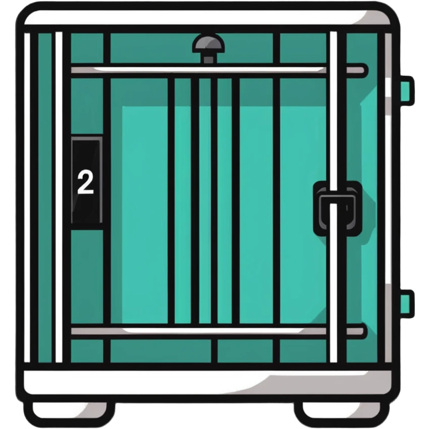 alarm clock imprisoned in a jail cell emoji