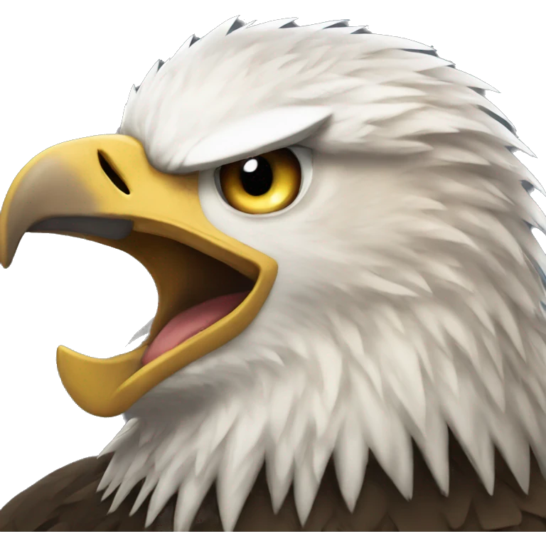 Eagle screaming emoji