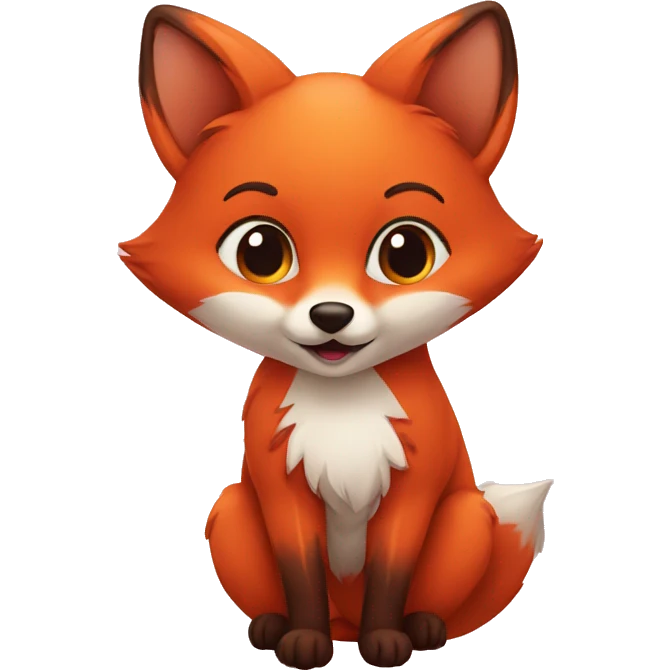 fox heart love emoji