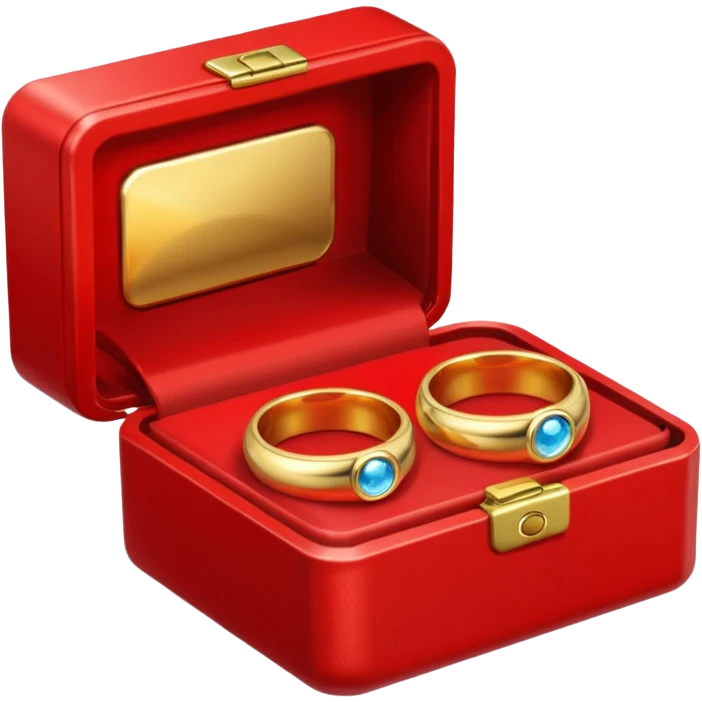 Couple of ring in red box emoji