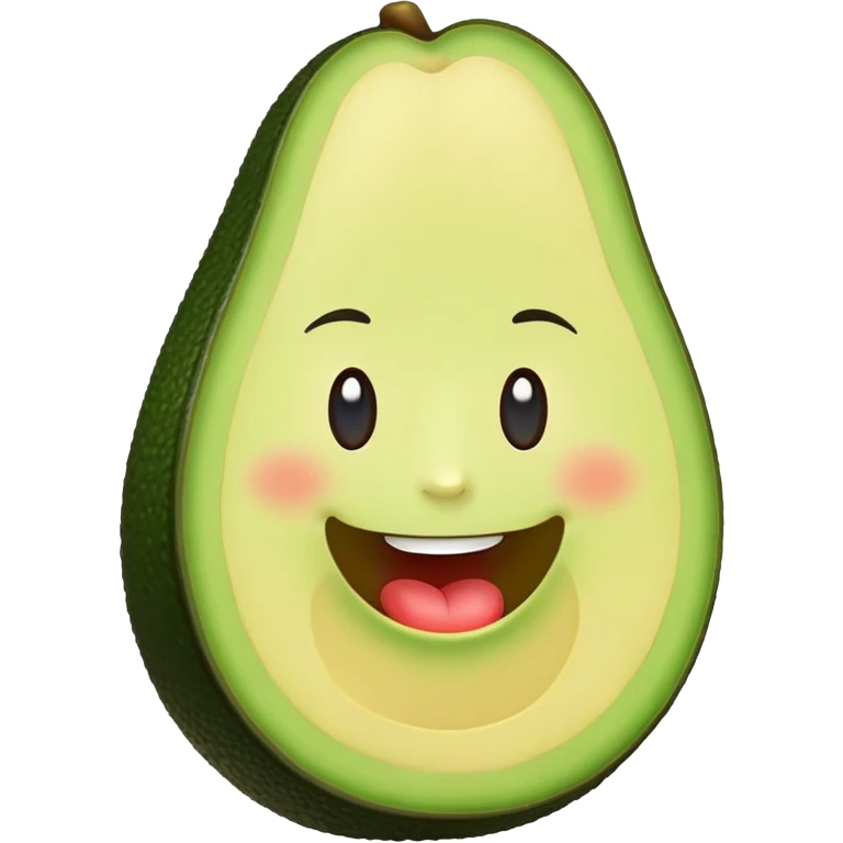 Avocado with lips emoji