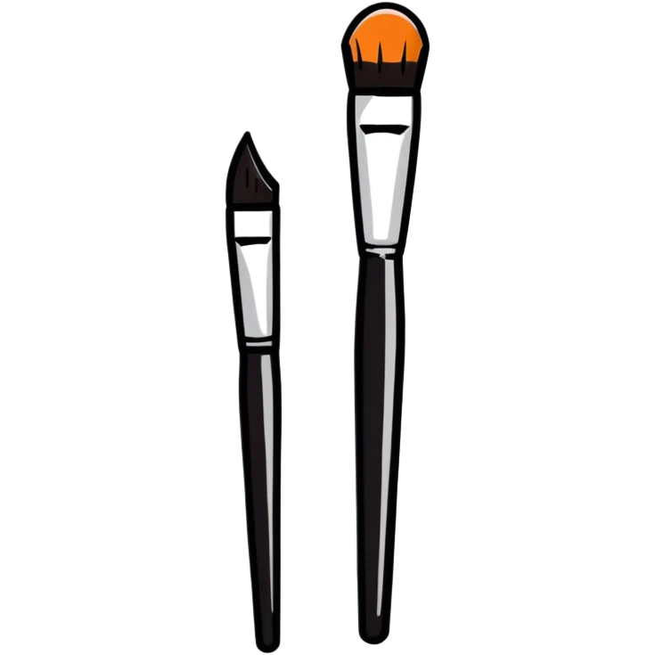Makeup brush beauty tool emoji
