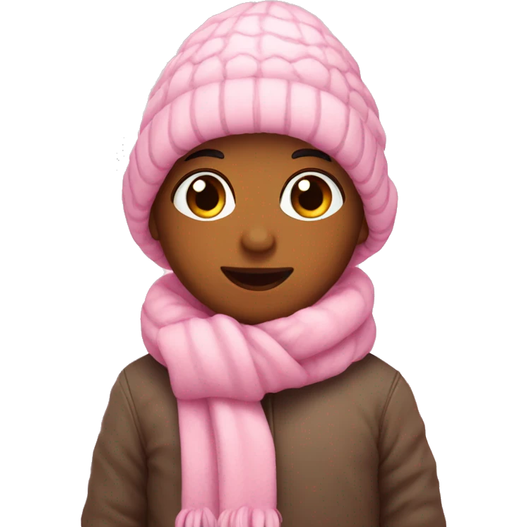 Pink winter cute  emoji