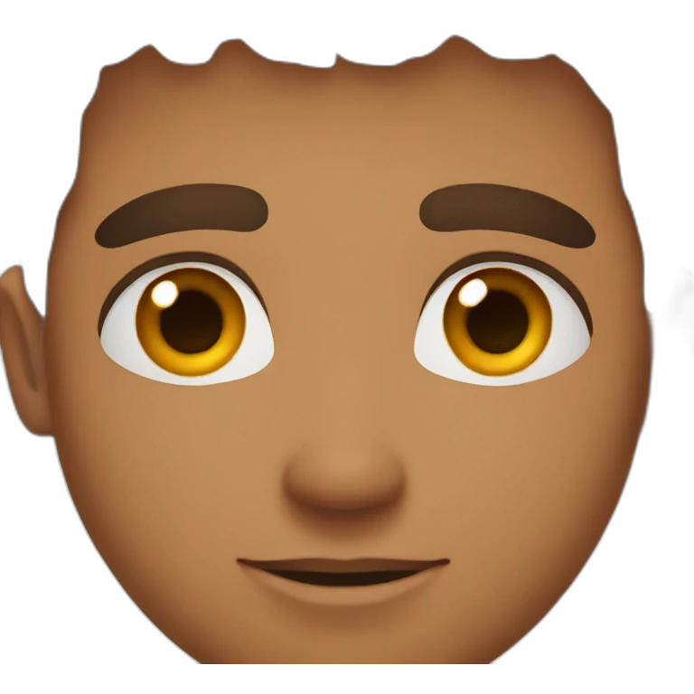 Brown male eyes emoji