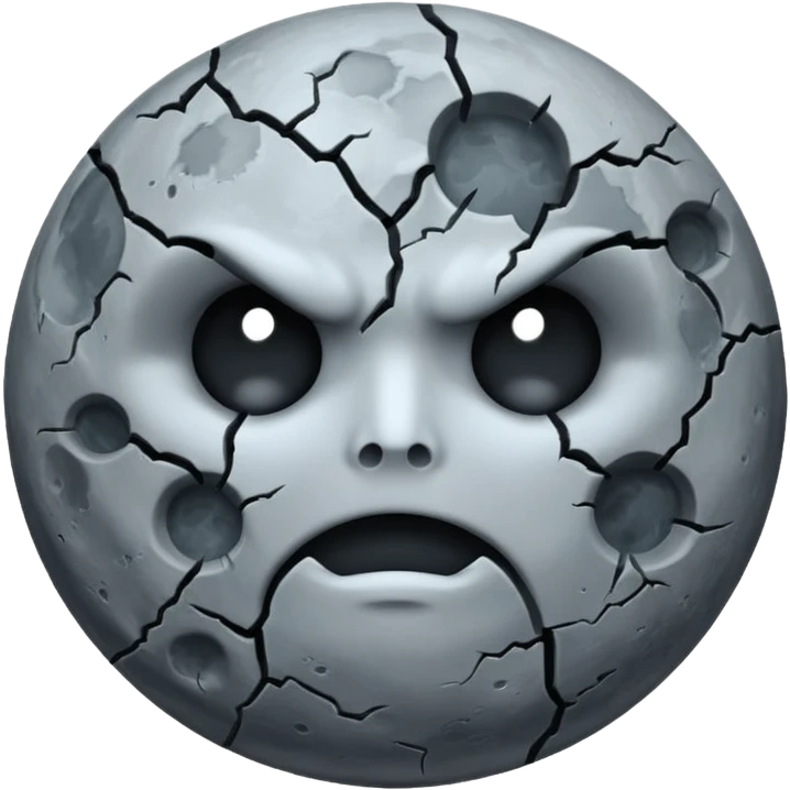 haunted moon no holes emoji