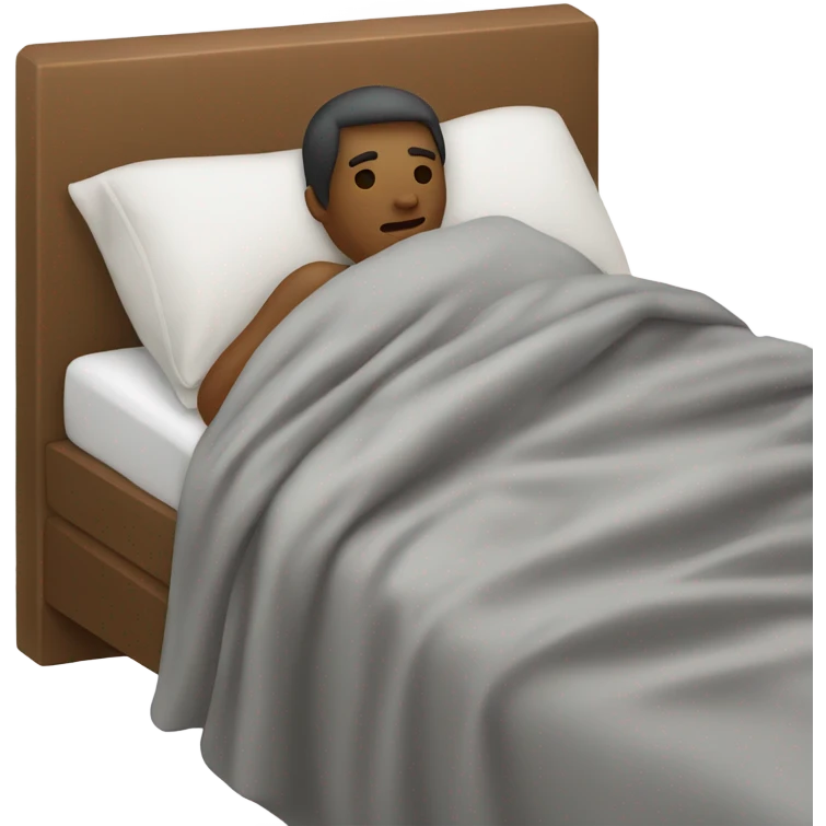 Bed with person in it emoji