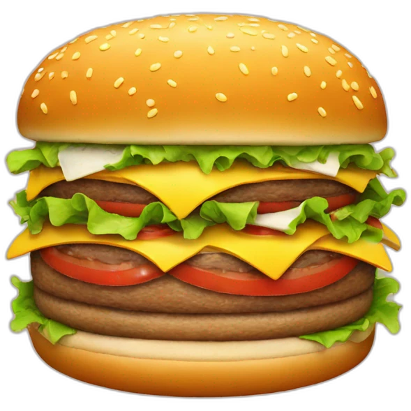 giant burger emoji