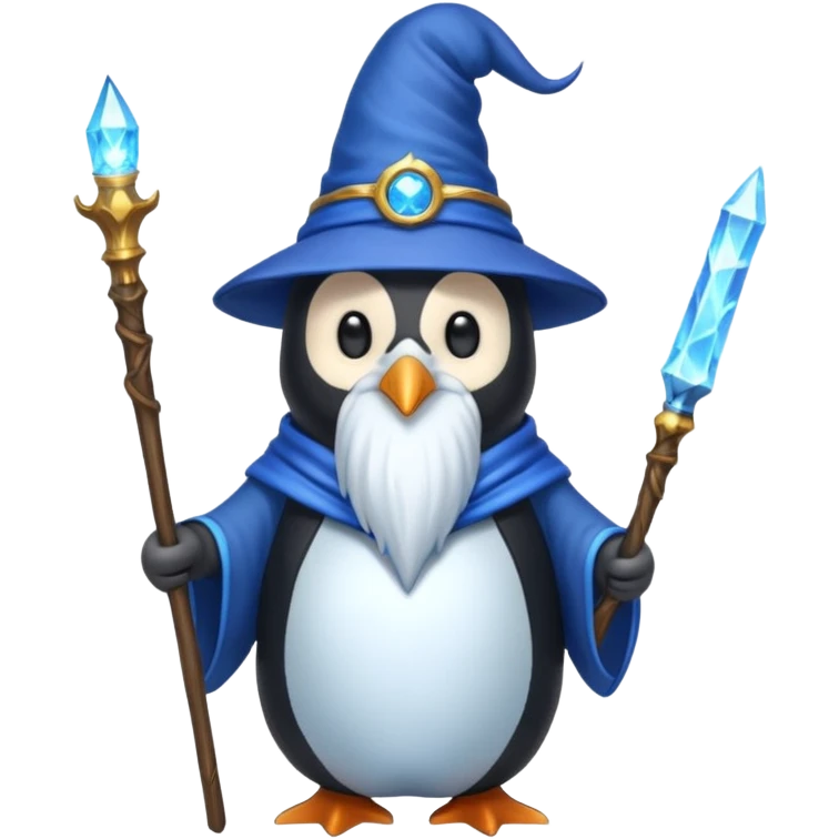 Penguin Wizard emoji
