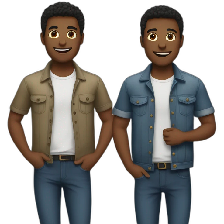 two male friends emoji