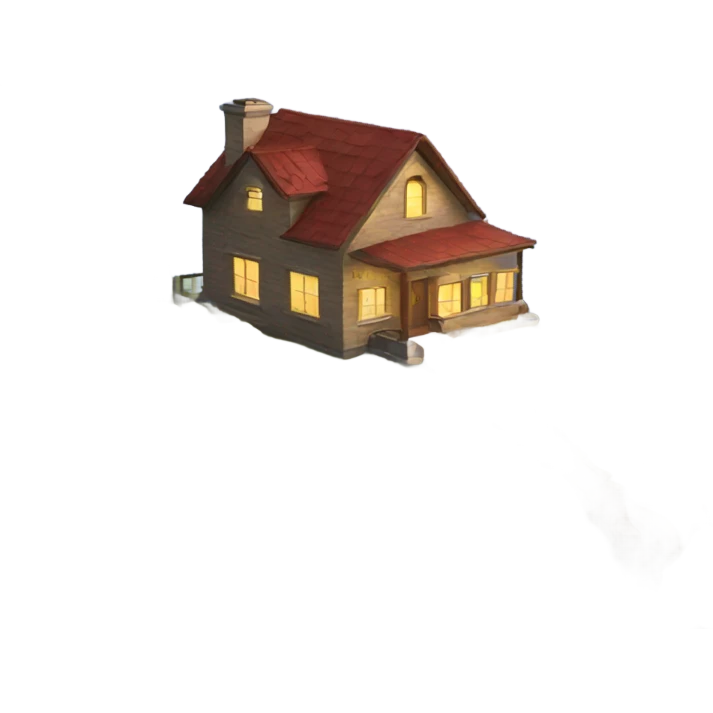 House on a mountain emoji