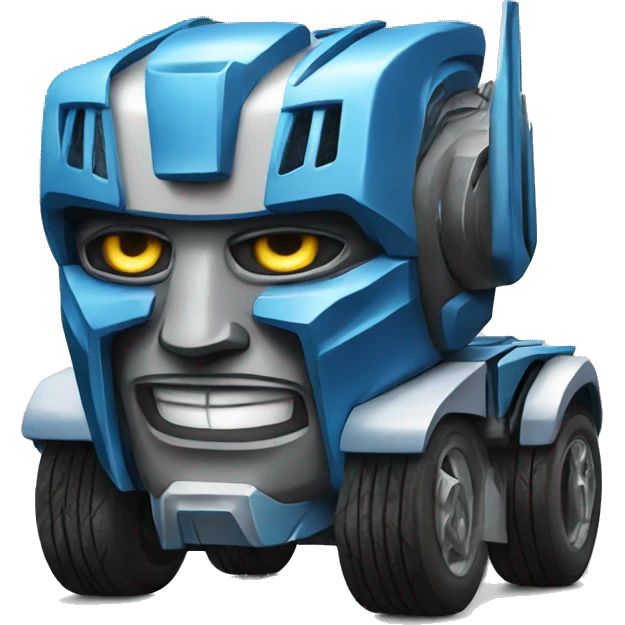 Transformer driving emoji